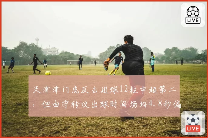 天津津门虎反击进球12粒中超第二，但由守转攻出球时间场均4.8秒偏慢